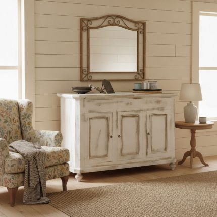 Buffet Manet finitura bianco gothic di Castagnetti 1928.