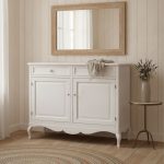 Credenza Chloe finitura bianco shabby di Castagnetti 1928.