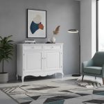 Credenza Chloe finitura bianco shabby di Castagnetti 1928.