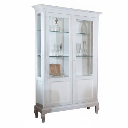 Vetrina Chloe finitura bianco shabby di Castagnetti 1928.