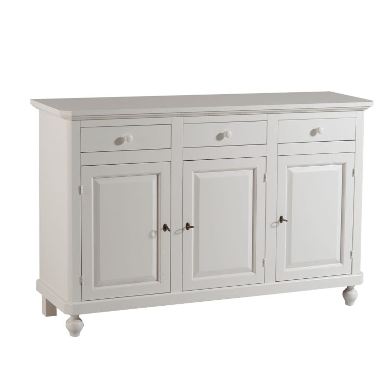 Credenza Giselle finitura bianco consumato di Castagnetti 1928.