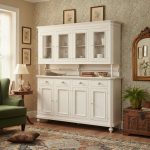 Vetrina Giselle finitura bianco consumato di Castagnetti 1928.