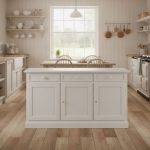 Credenza Yvette finitura bianco consumato di Castagnetti 1928.