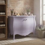 Credenza Isabeau finitura lavanda consumato di Castagnetti 1928.