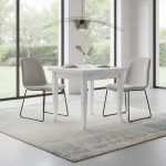 Tavolo Margot finitura bianco consumato di Castagnetti 1928.