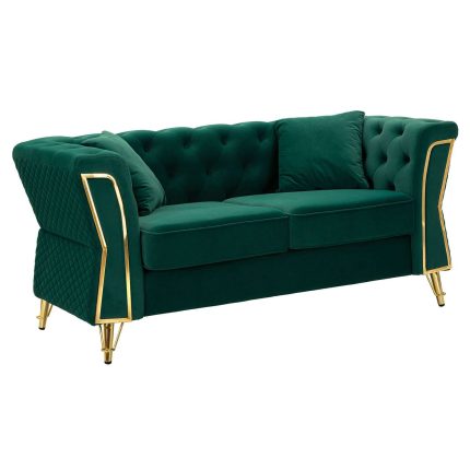 Divano Emy verde smeraldo di Mauro Ferretti.