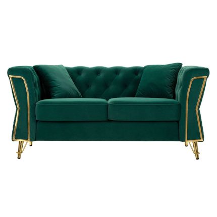 Divano Emy verde smeraldo di Mauro Ferretti.
