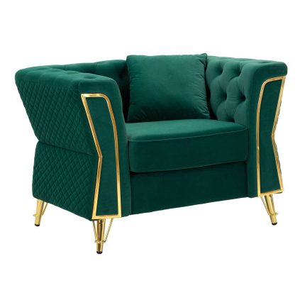 Poltrona Emy verde di Mauro Ferretti.