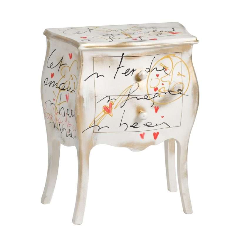 Comodino RENOIR BIANCO ROMANCE