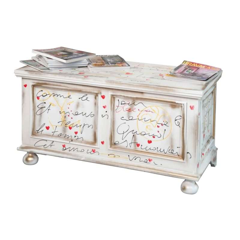 Cassapanca MANET BIANCO ROMANCE