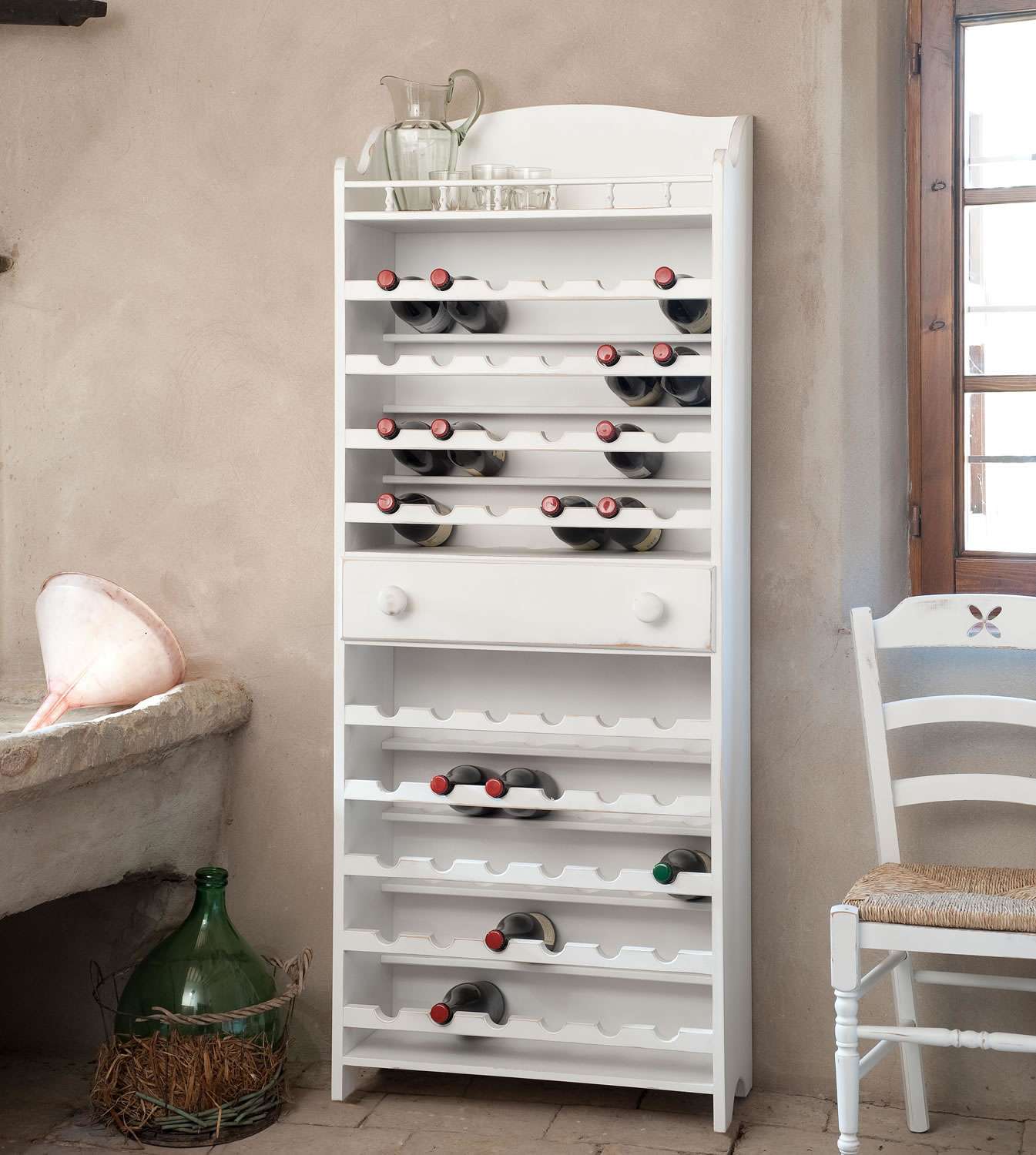 Cantinetta GISELLE colore bianco consumato