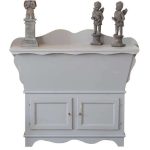 Madia in legno CAROLINE grigio consumato