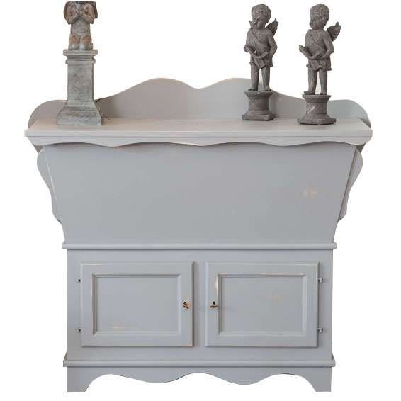Madia in legno CAROLINE grigio consumato