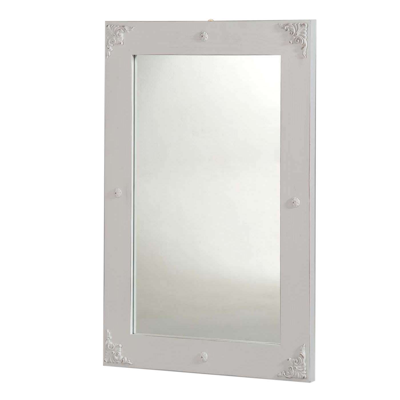 Specchio NADINE 70x100 colore BIANCO CONSUMATO