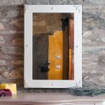 Specchio NADINE 70x100 colore BIANCO CONSUMATO