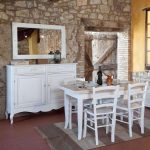 Specchio NADINE 80x120 colore BIANCO CONSUMATO