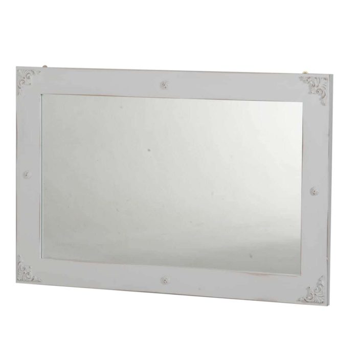 Specchio NADINE 80x120 colore BIANCO CONSUMATO