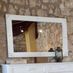 Specchio NADINE 80x120 colore BIANCO CONSUMATO