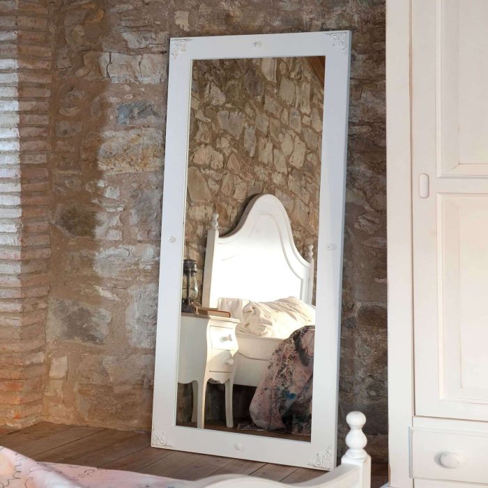 Specchio NADINE colore BIANCO CONSUMATO