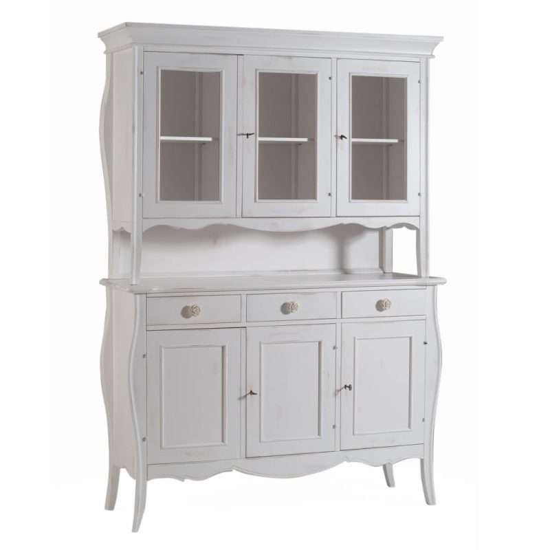 Vetrina CHANTAL BIANCO SHABBY