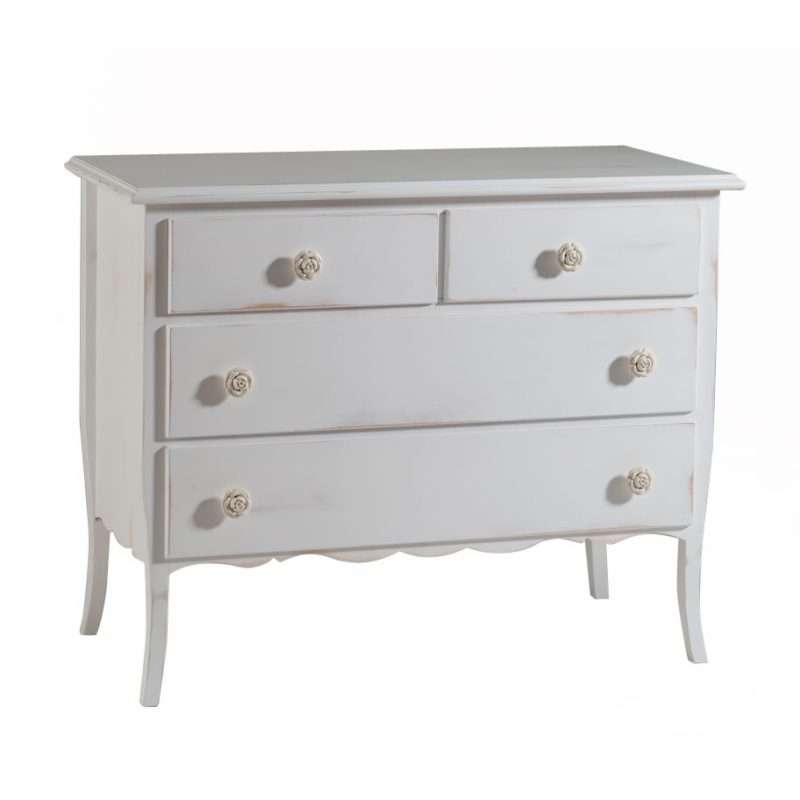 Cassettiera ETHER BIANCO SHABBY