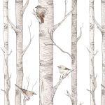 Carta da parati SCANDINAVIAN BIRCH FORREST