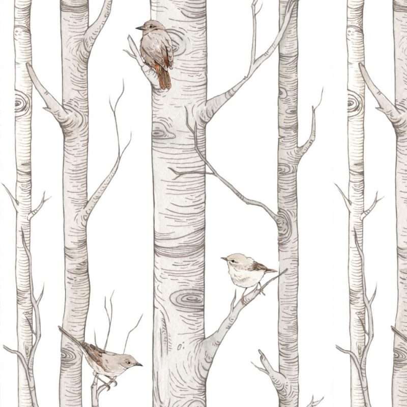 Carta da parati SCANDINAVIAN BIRCH FORREST