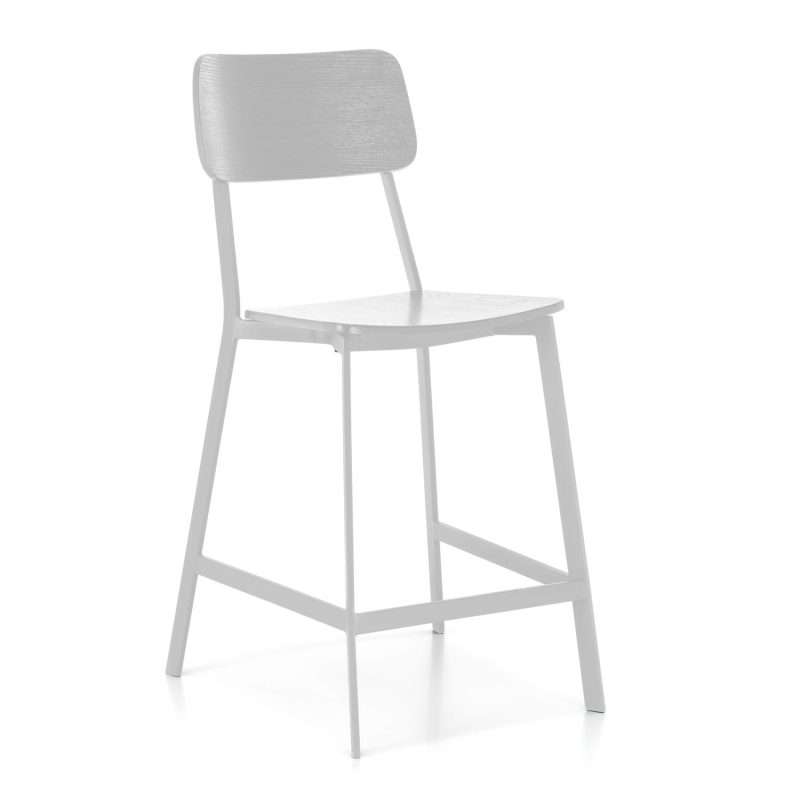 Sgabello WOODY BIANCO