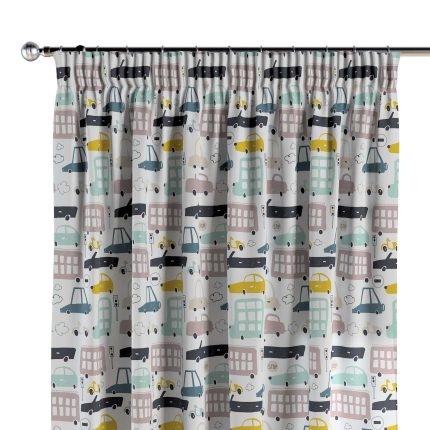 Tenda a bastone modello Pencil Pleat Cars di Yellow tipi