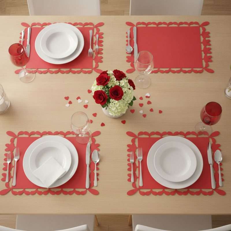 Tovaglietta Liberty rosso di Bitossi Home.