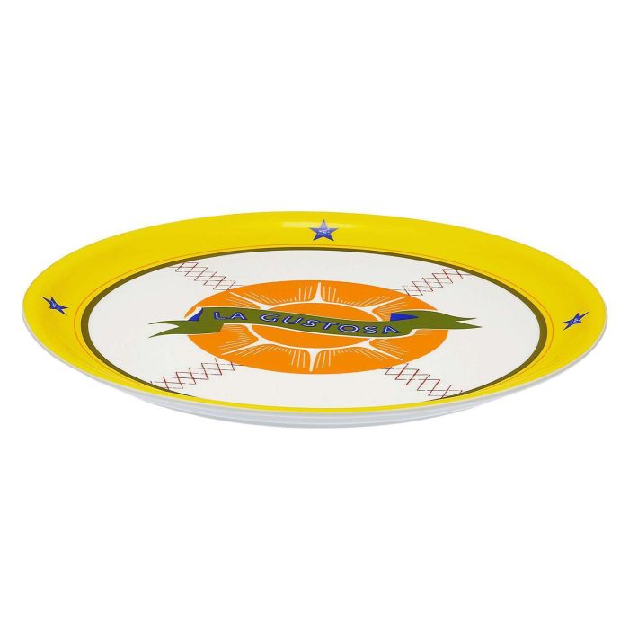 Piatto pizza La Gustosa della collezione Bel Paese di Bitossi Home.