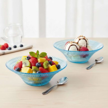 Set 6 coppette Pois celeste di Bitossi Home.
