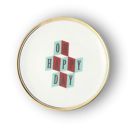 Piatto Oh Happy Day 17 cm della collezione La tavola scomposta di Bitossi Home.