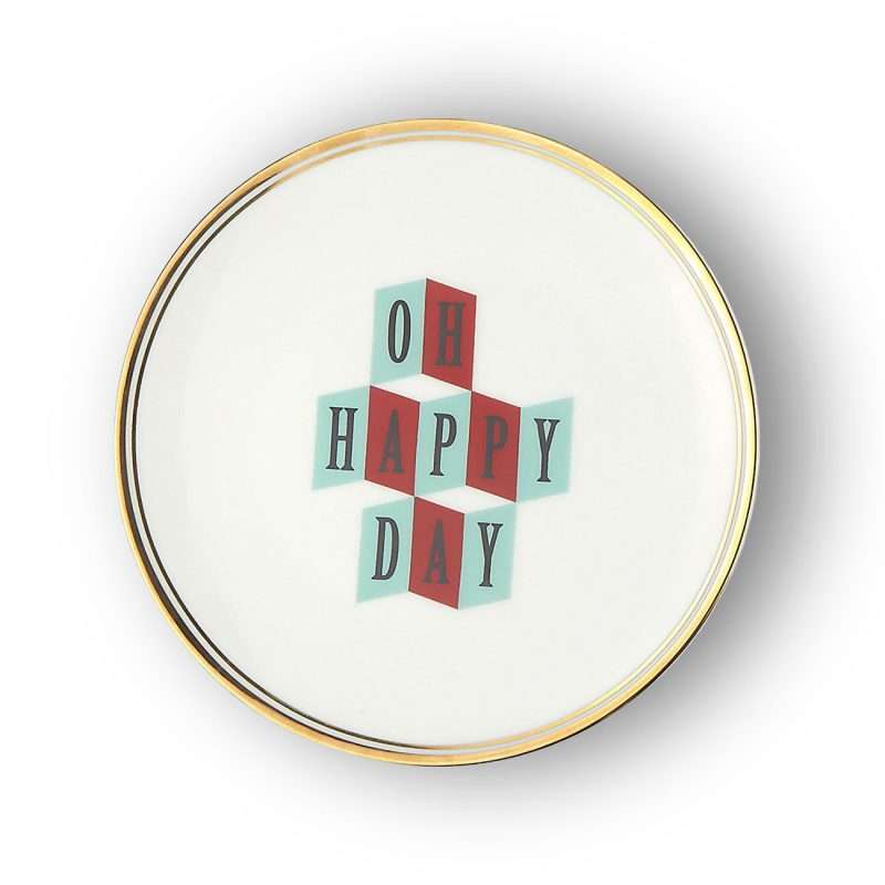Piatto Oh Happy Day 17 cm della collezione La tavola scomposta di Bitossi Home.