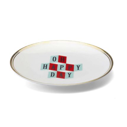 Piatto Oh Happy Day 17 cm della collezione La tavola scomposta di Bitossi Home.