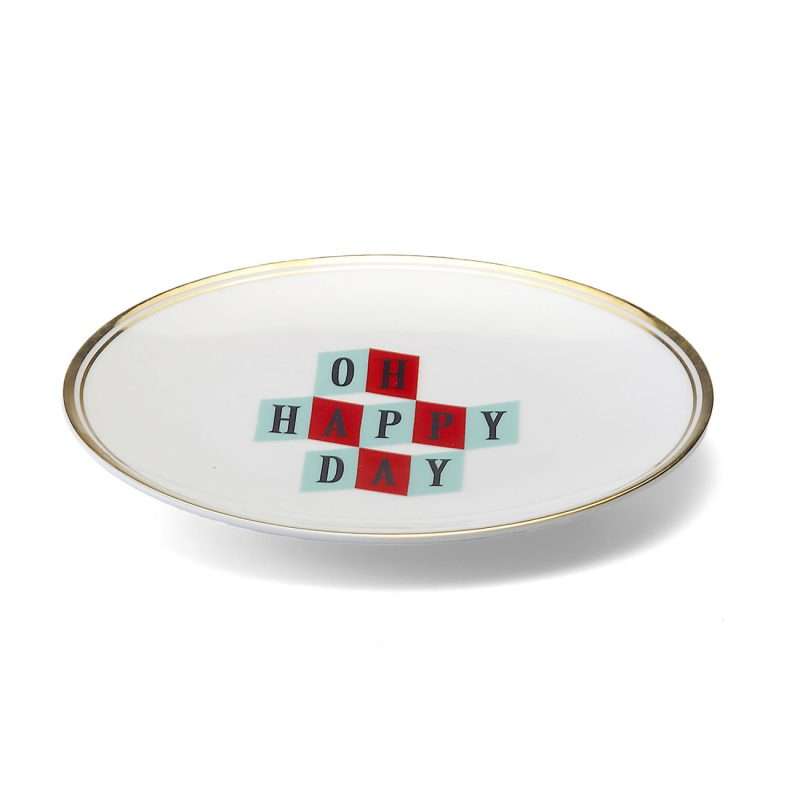 Piatto Oh Happy Day 17 cm della collezione La tavola scomposta di Bitossi Home.