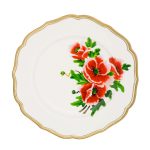 Piatto piano Fiore Francese 27 cm della collezione La tavola scomposta di Bitossi Home.