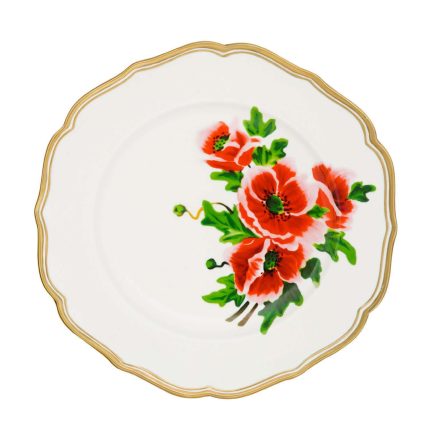 Piatto piano Fiore Francese 27 cm della collezione La tavola scomposta di Bitossi Home.