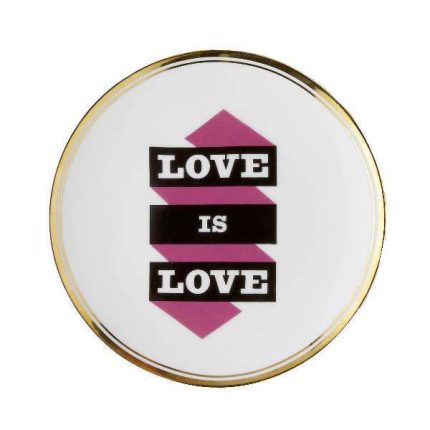 Piatto Love is Love 17 cm della collezione La tavola scomposta di Bitossi Home.