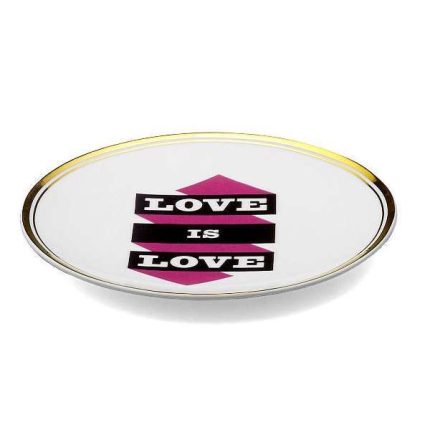 Piatto Love is Love 17 cm della collezione La tavola scomposta di Bitossi Home.
