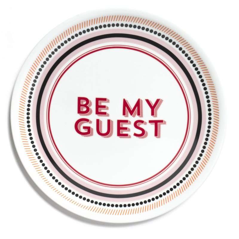 Piatto pizza Be My Guest della collezione Guest di Bitossi Home.