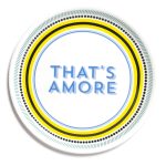 Piatto pizza That's Amore della collezione Guest di Bitossi Home.