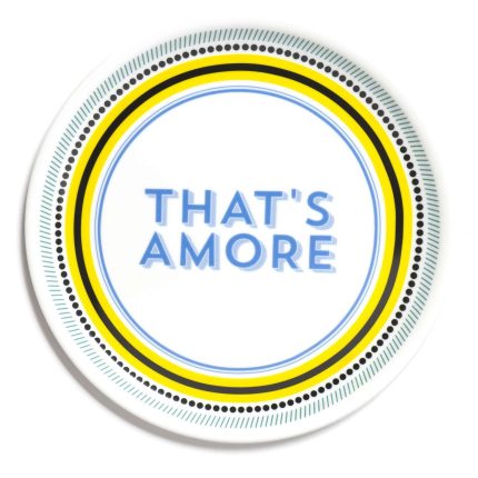 Piatto pizza That's Amore della collezione Guest di Bitossi Home.