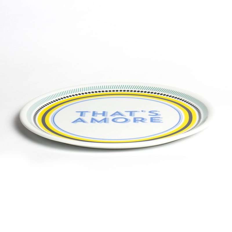 Piatto pizza That's Amore della collezione Guest di Bitossi Home.