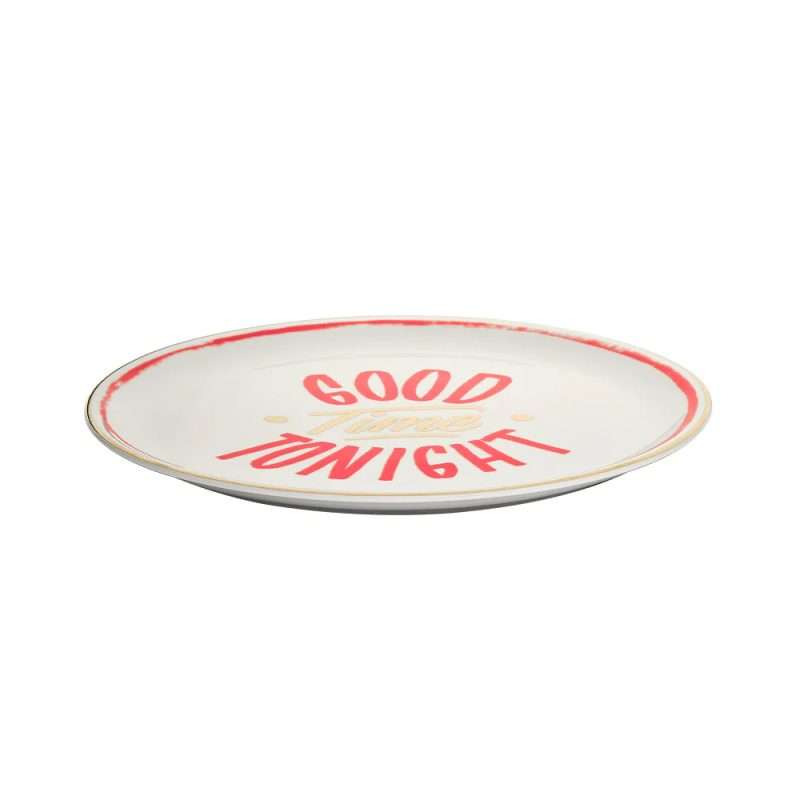 Piatto pizza Good Time della collezione The Club di Bitossi Home.
