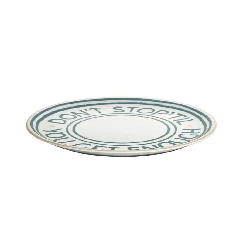 Piatto pizza Don't Stop della collezione The Club di Bitossi Home.