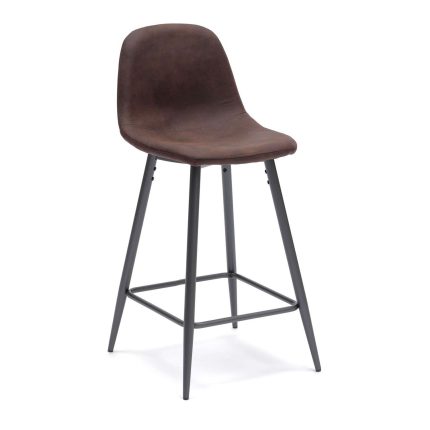 Sgabello Brigitte moka vintage di Stones.
