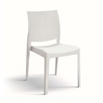 Sedia Poly bianco di Castagnetti 1928.