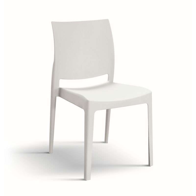 Sedia Poly bianco di Castagnetti 1928.