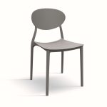 Sedia Luana di Castagnetti 1928 colore grigio.